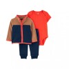 Conjunto Micropolar Carters Blue Brown Conjunto Micropolar Carters Blue Brown