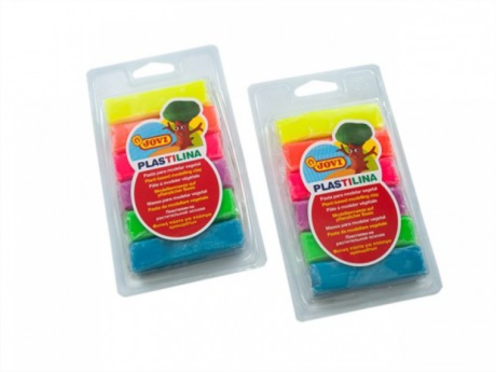 Plasticina flúo Jovi - 6 colores 