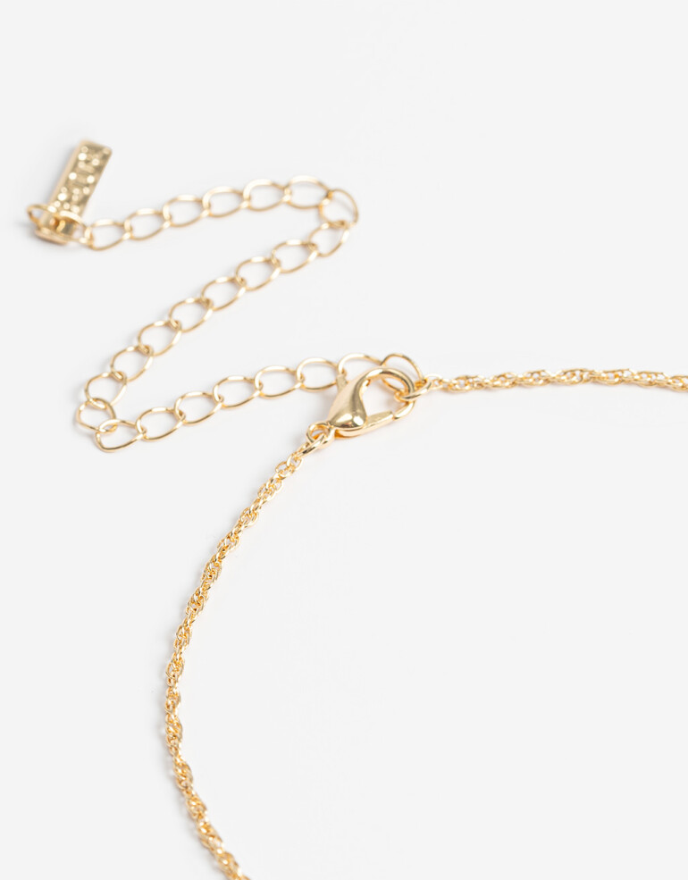 Bijouterie Set Navidad Set De Collar Y Aros Argolla - Dorado