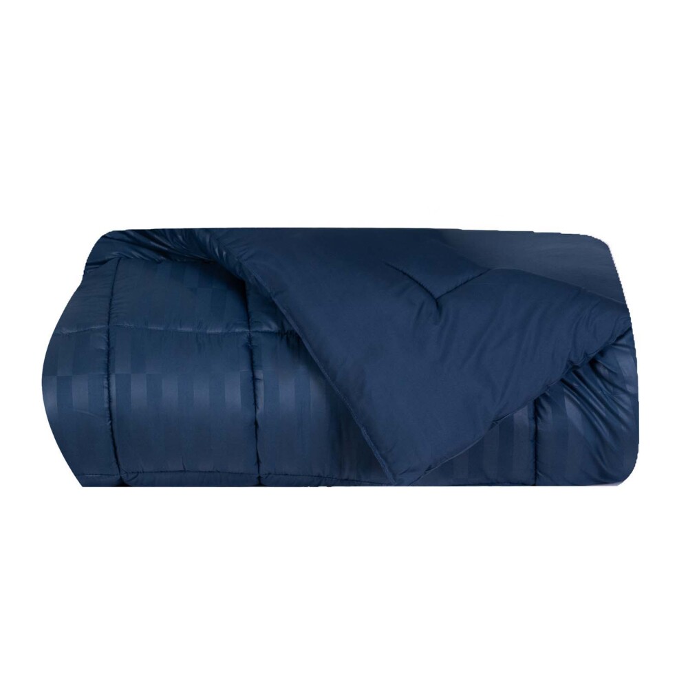 ACOLCHADO QUEEN POLIESTER AZUL EMBOSSED MARINO