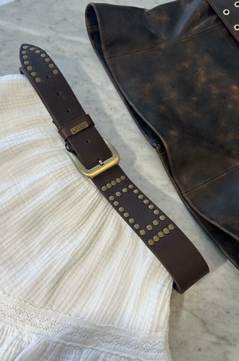 Cinturon Metallic - Marron 