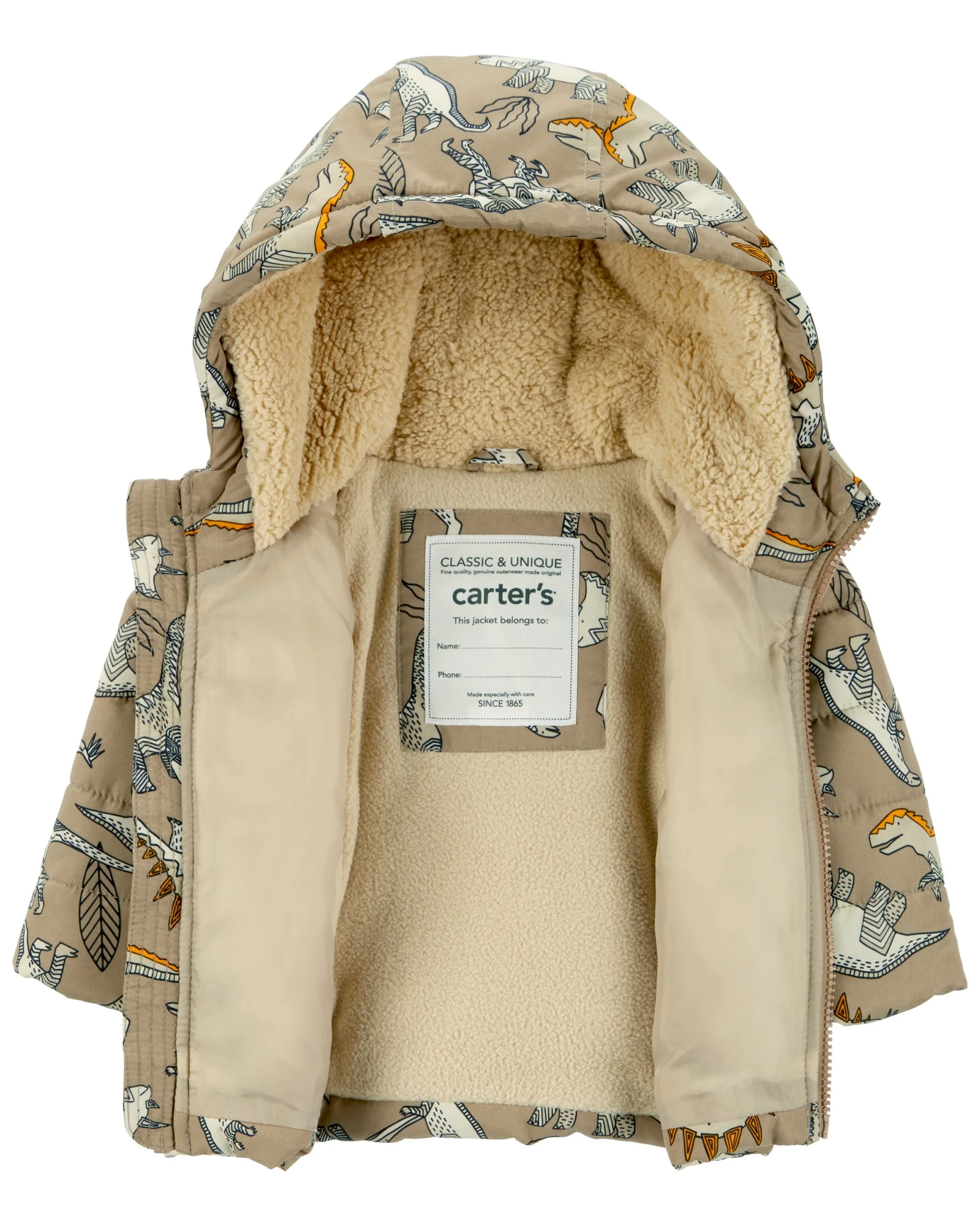 Campera resistente al agua, diseño dinos Campera resistente al agua, diseño dinos