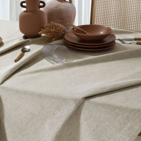 Mantel Rectangular Lino Clean Dohler 200 x 220 cm Liso