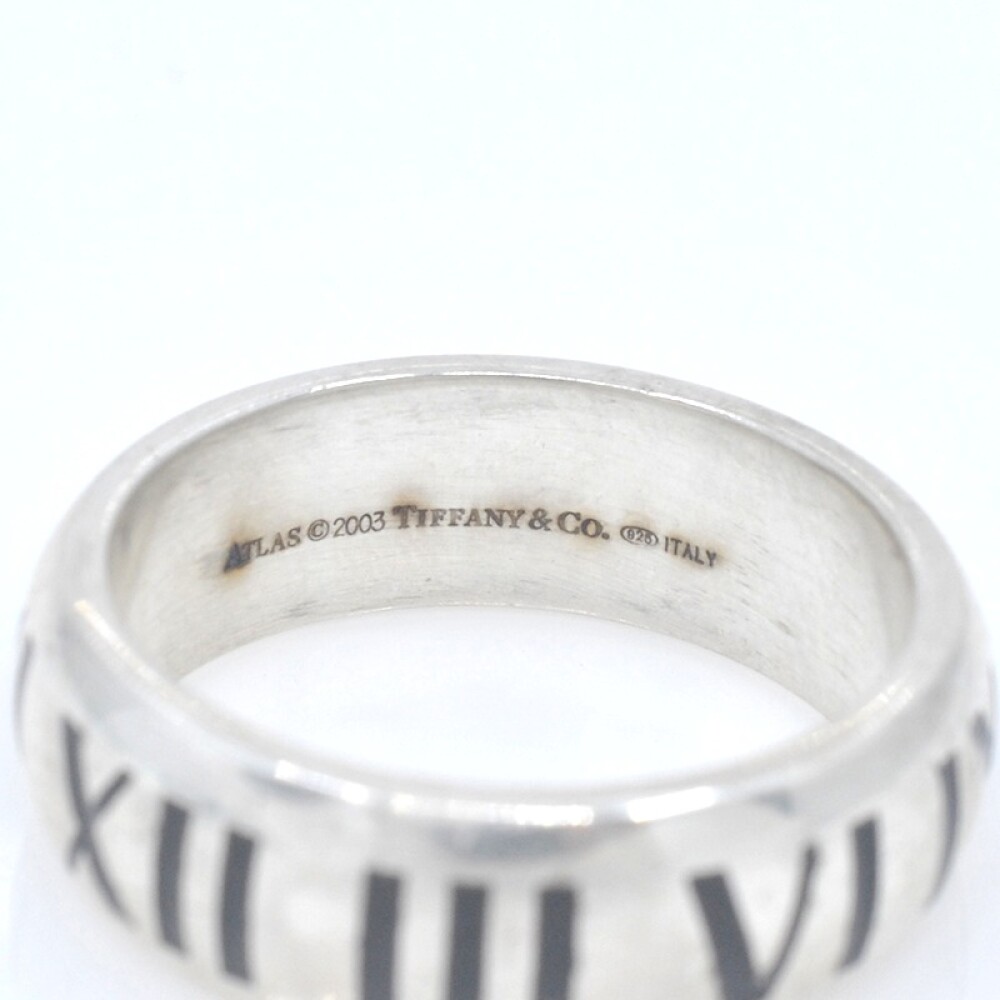 Anillo Atlas Tiffany and Co plata 925 con esmalte Anillo Atlas Tiffany and Co plata 925 con esmalte