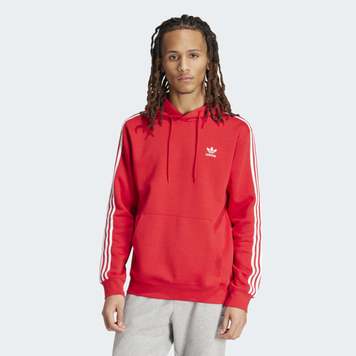 Canguro Adidas Adicolor Classics 3 Rayas - Rojo 