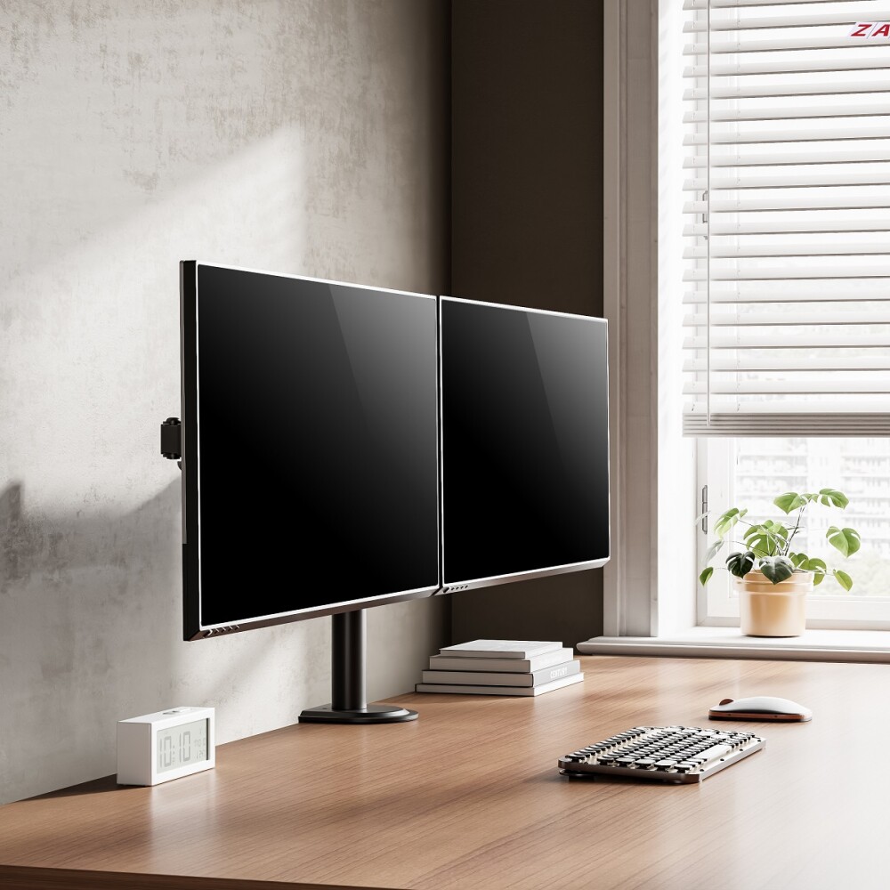 Soporte Para Doble Monitor Movil De Mesa De 17''a 32'' Soporte Para Doble Monitor Movil De Mesa De 17''a 32''