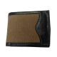 Billetera hombre simil c/tela Nº20 Beige