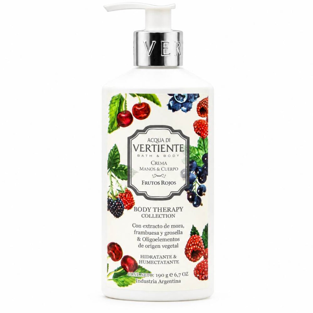 Crema Corporal Acqua Di Vertiente Therapy Frutos Rojos 190g 