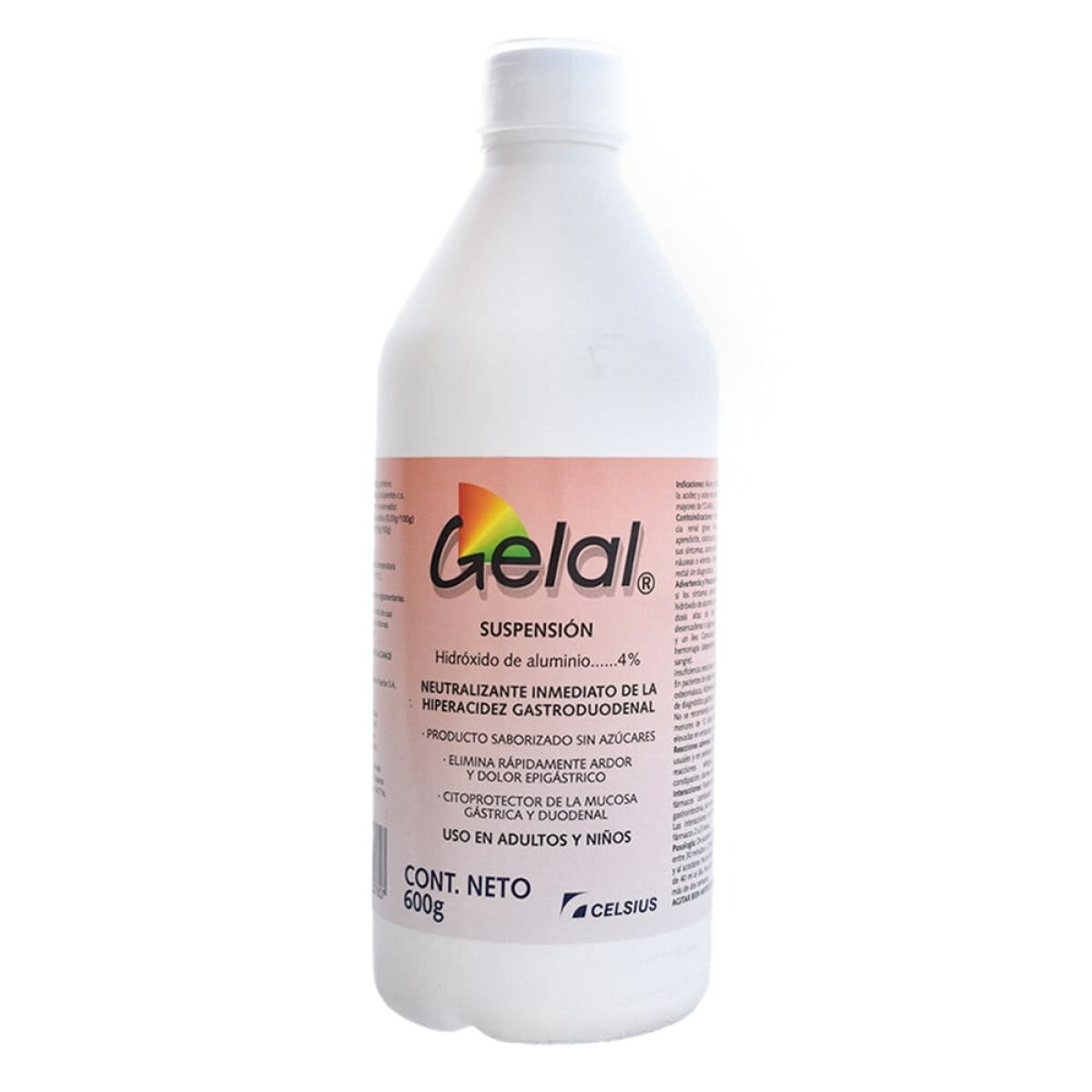 Gelal 600 Cc | Antiácido Digestivo Líquido 