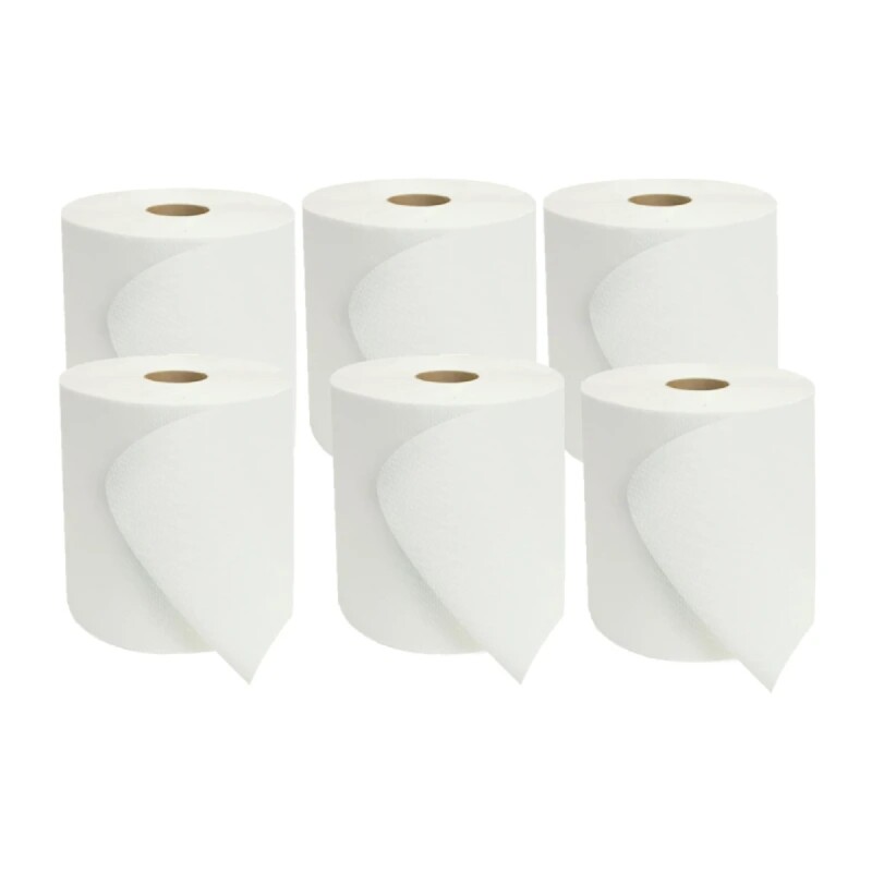 Set x6 Rollo eco 20x200 mts 24 gr BLANCO