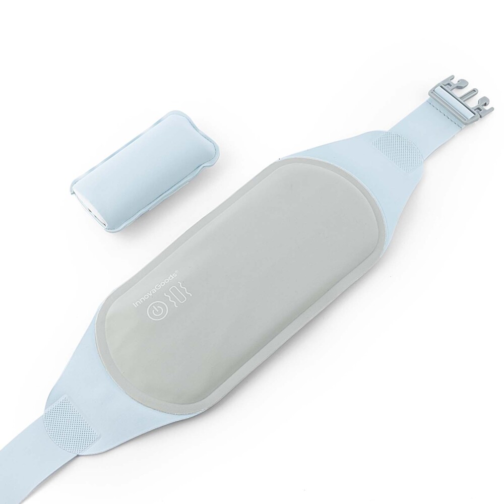 CINTURÓN MASAJE Y CALOR REC POLIESTER GRIS INNOVAGOODS