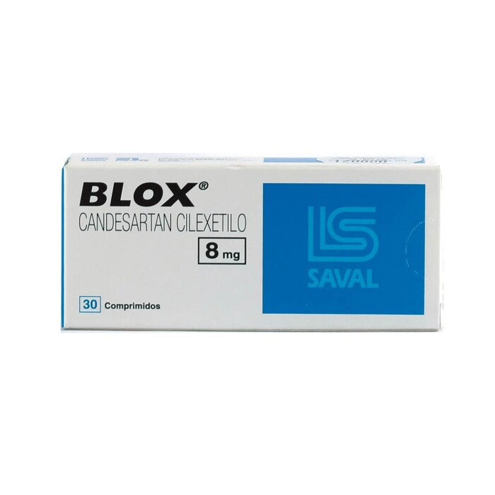 BLOX 8 MG. CJ X 30 COMPRIMIDOS única