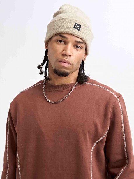 BUZO CONTRASTE MARRON