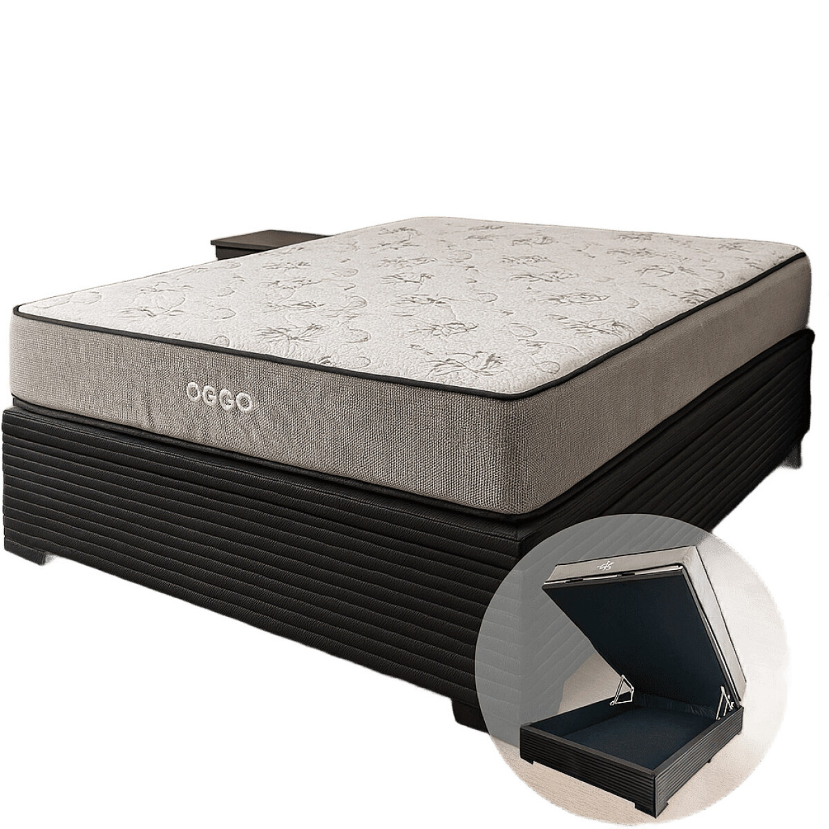 Sommier MEGA DENSIDAD Box Baúl – Reversible con Refuerzo Grauniert® - 2 Plazas 138 cm 