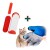 Kit Quita Pelusa Pelo Perro Gato Guante + Cepillo Mascotas Color Variante Rojo
