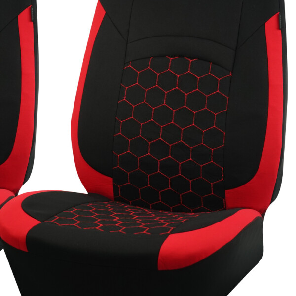Cubreasiento Universal Pick Up Negro Y Rojo 4 Piezas Cubreasiento Universal Pick Up Negro Y Rojo 4 Piezas