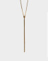 Collares Largos Metal Collar Largo Con Cadenas - Dorado