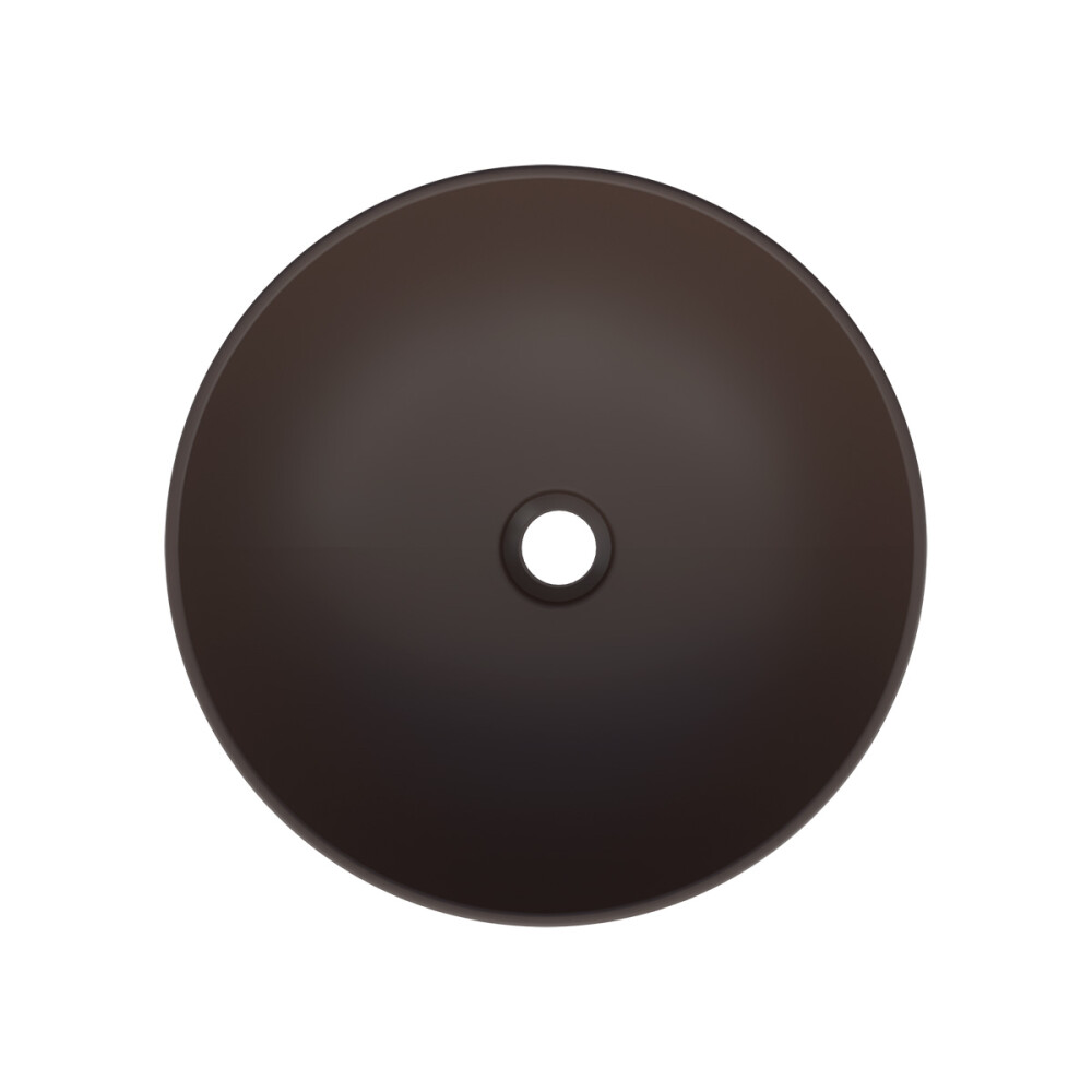 LAVAMANOS EN CERÁMICA CUIA MARRÓN Lavamanos En Cerámica Cuia Marrón