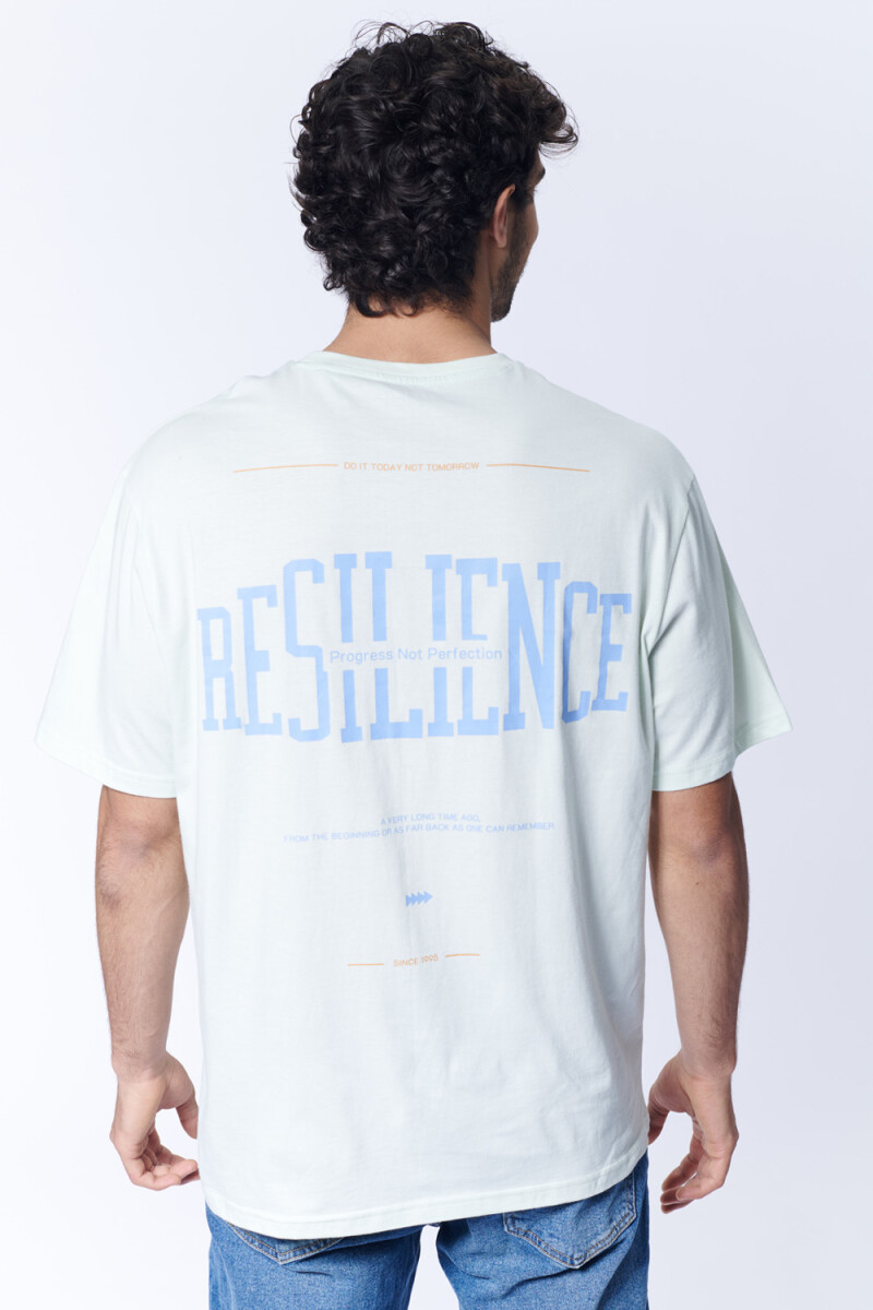 Remera oversize Resilience Verde Agua