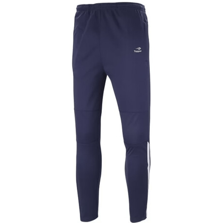 Pantalón Topper Chupín Deportivo Hombre Con Puño Azul-Blanco