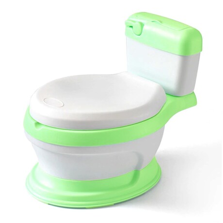 Pelela Infantil Diseño Water Inodoro Con Asiento Acolchonado Verde