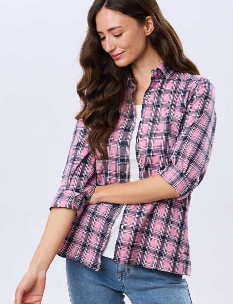 CAMISA CUADROS Rosa