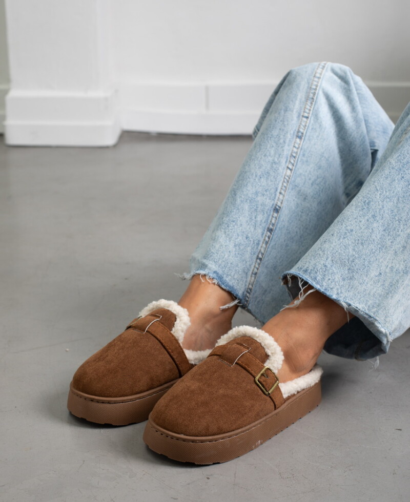 Zueco Millie marrón oscuro