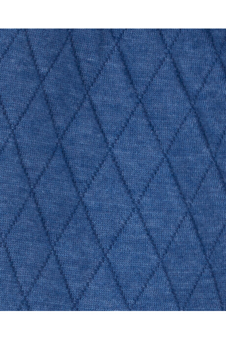 Pantalón de algodón, capitoneado, azul Sin color
