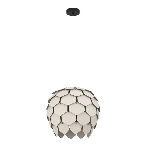 Lámpara colgante madera gris E27 Ø495mm MATTANZA EG4340