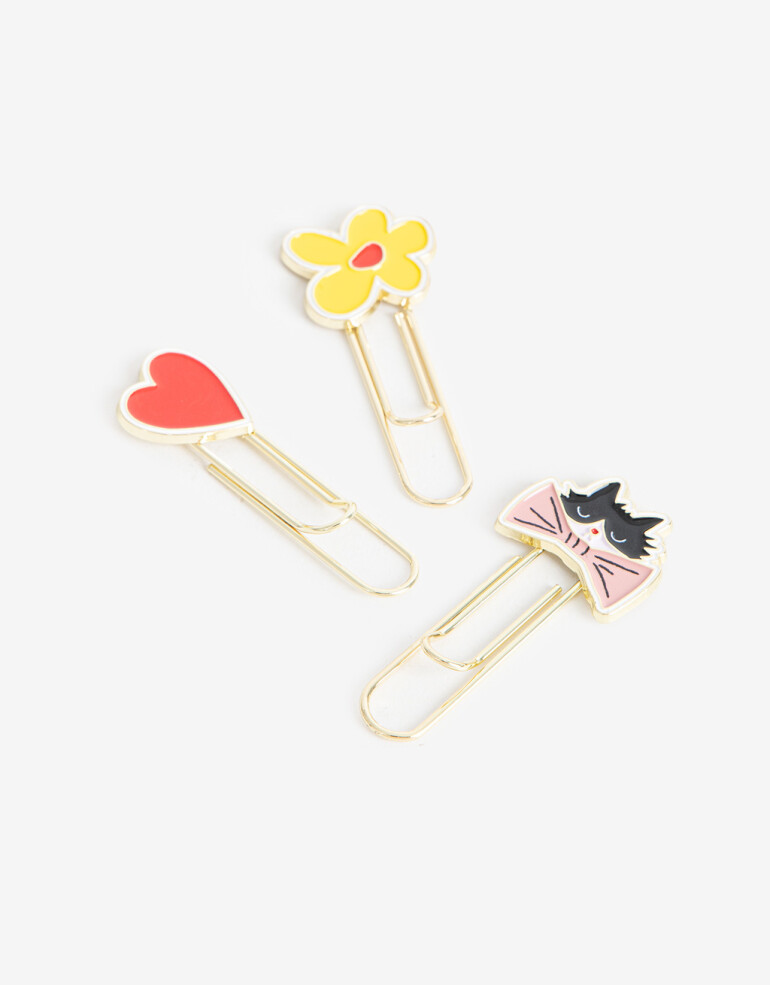Útiles Varios Clips Utiles - Combinacion Tricolor