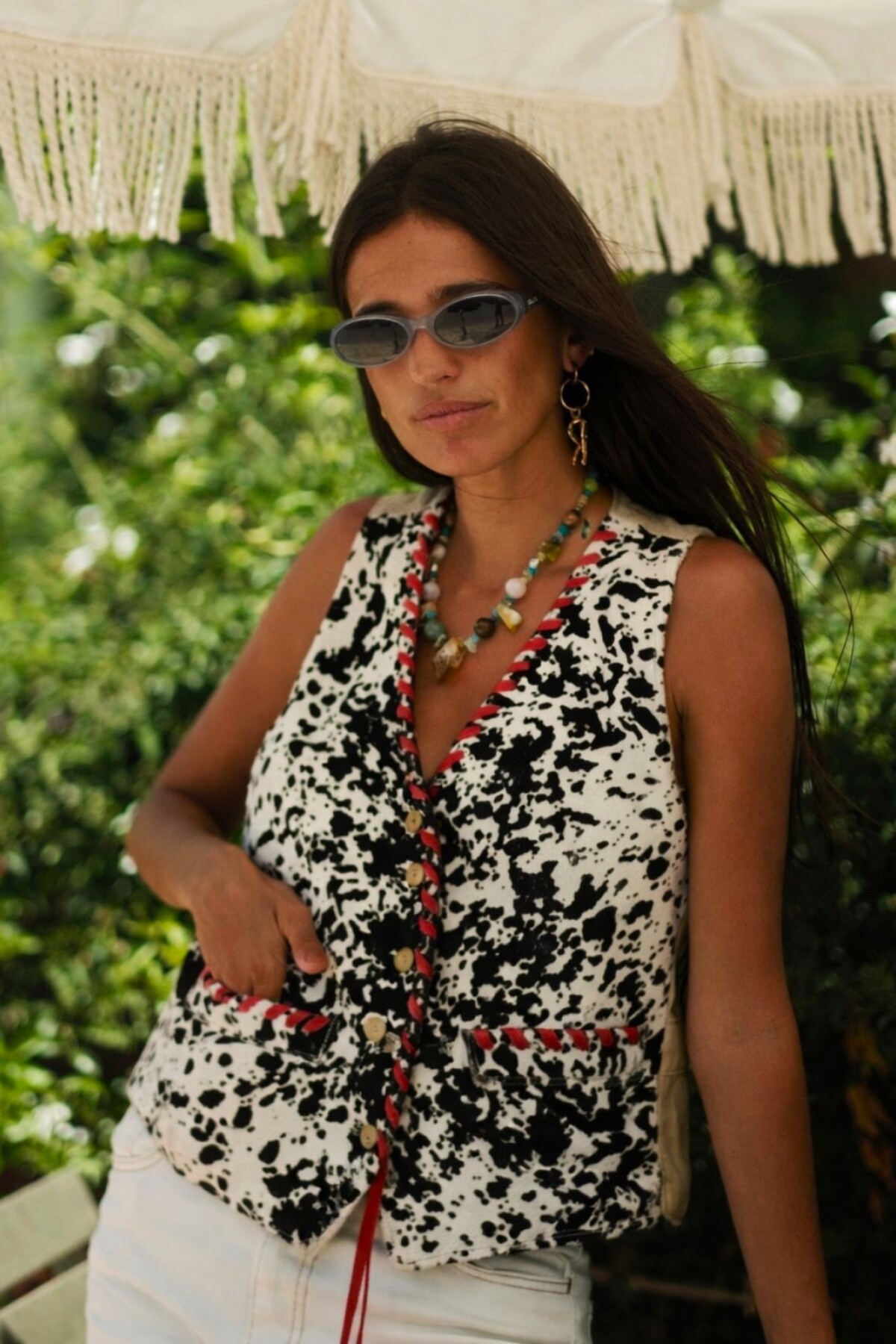 Lady Serrano Cowhide Rojo