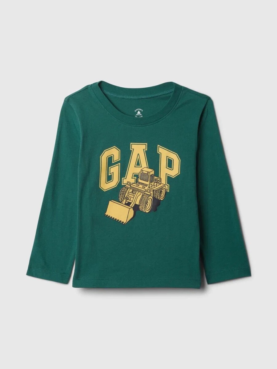 Remera Logo Gap Manga Larga Toddler Niño - Balsam Tree 