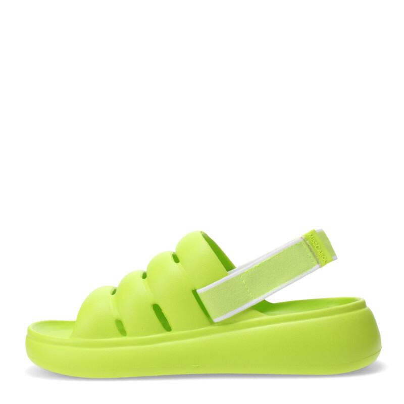 Sandalias de Mujer Miss Carol EILAT de goma con elastico Amarillo Limón