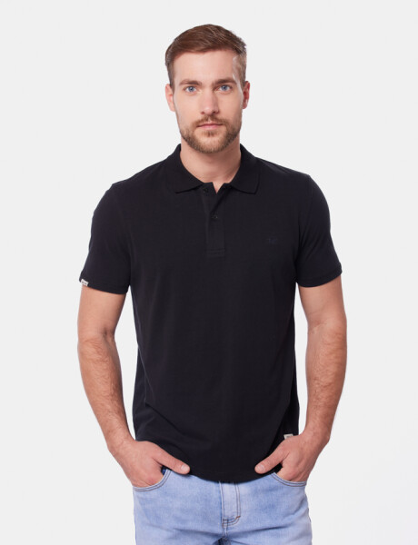 REMERA POLO JERSEY LISA Negro