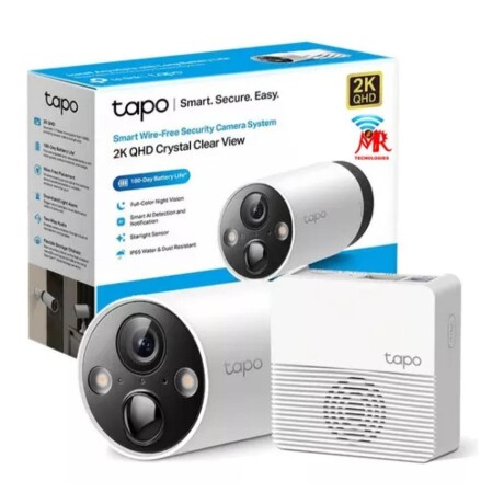 Cámara De Seguridad Tapo C420S1 2K + HUB Con Batería WiFi - Blanco Cámara De Seguridad Tapo C420S1 2K + HUB Con Batería WiFi - Blanco