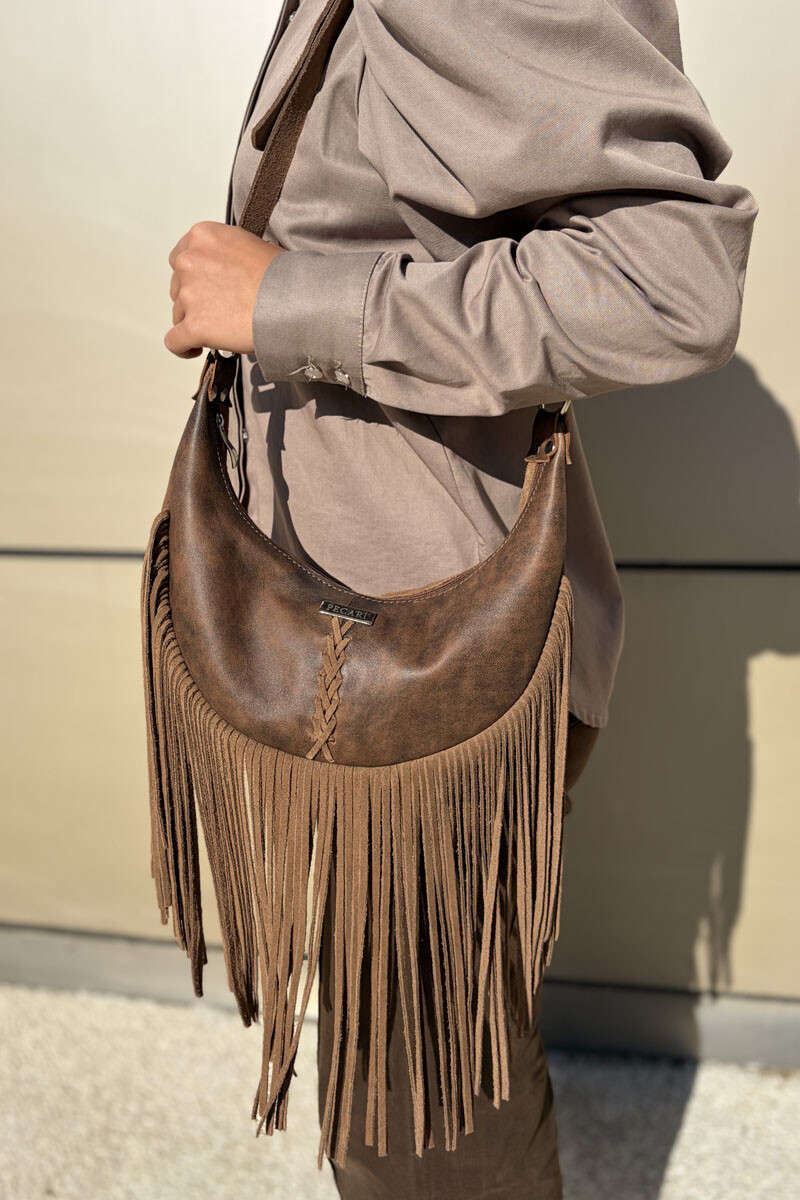 Bandolera sandi - Marron gastado 