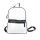 Mochila capitoneada en tela Canva Blanco