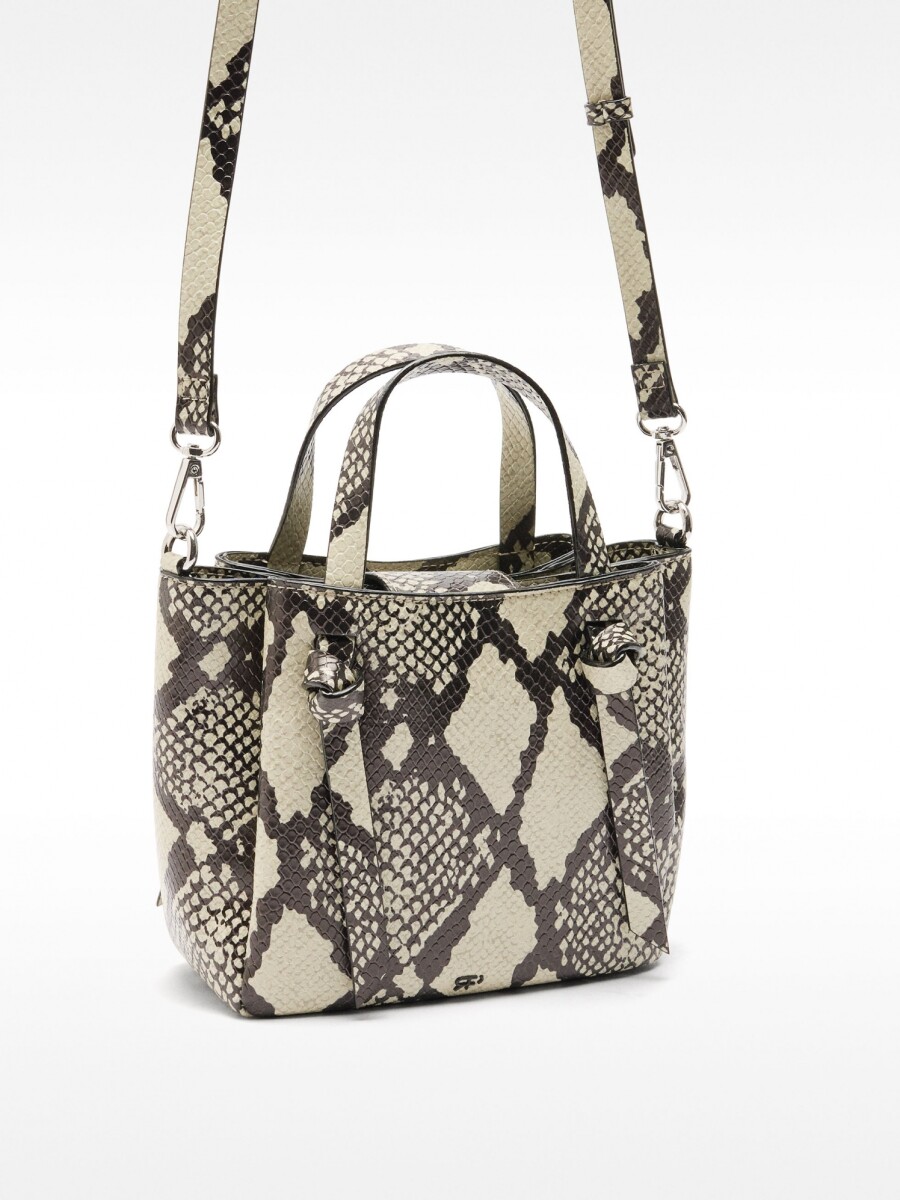 Bolso Tote Grabado Animal crudo