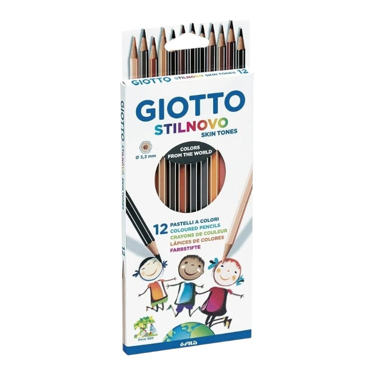 Lápices Giotto Stilnovo Skin Tones x12 