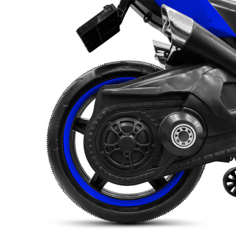 Moto A Batería Ninja Con Ruedas Luces Música Y USB Azul