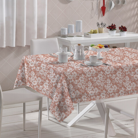 Mantel Peva Bukara 140 x 300 cm 245 FLORES SALMON