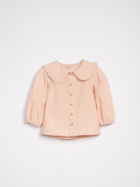 Camisa cuello jean Rosa
