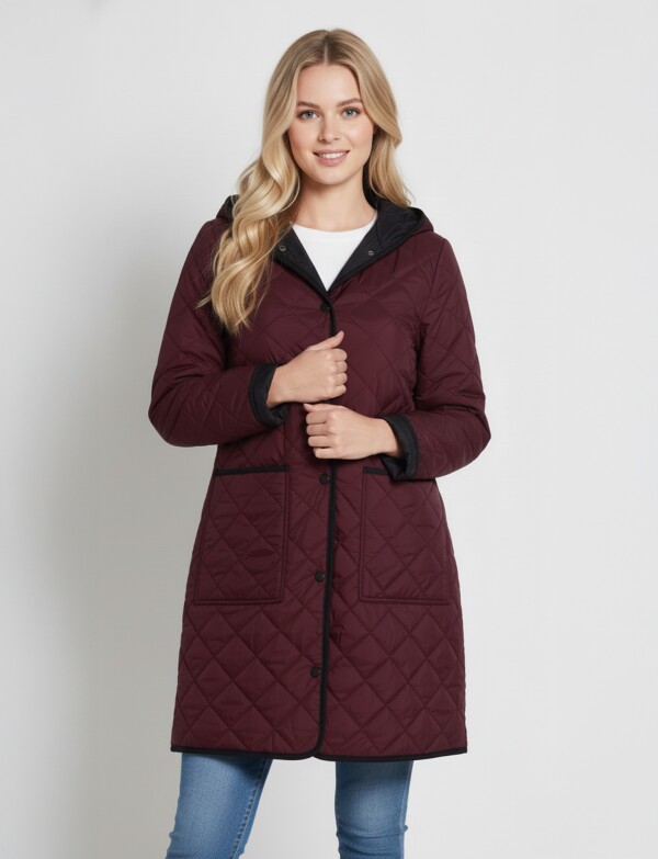 Campera Abrigo Reversible BORDEAUX