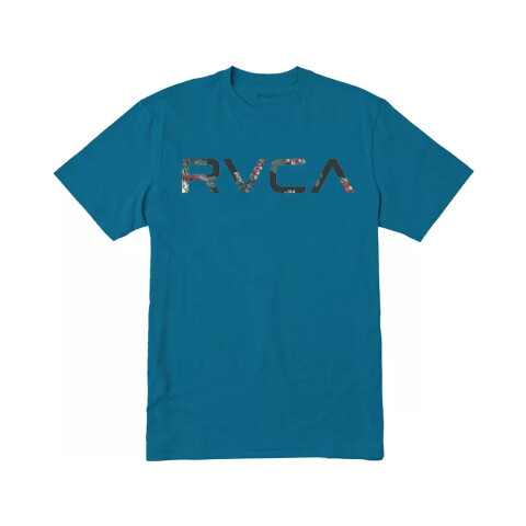 REMERA RVCA MCFLORAL Blue