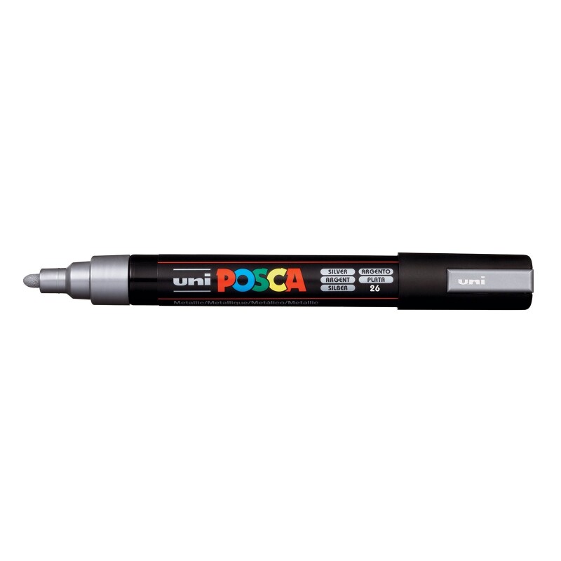 Marcador Uni Posca 2,5Mm Plateado #MARCADOR UNI POSCA 2,5MM PLATEADO
