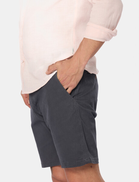 BERMUDA CON CINTURA ELASTIZADA Gris