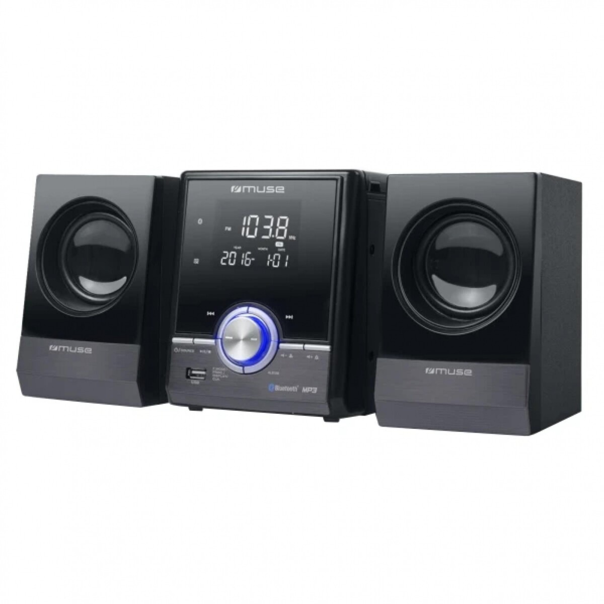 Minicomponente MUSE M38BT Con Reproductor De CD Y Bluetooth 
