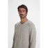 BLUSAO MASCULINO ADULTO (SWEATER) CINZA MESCLA