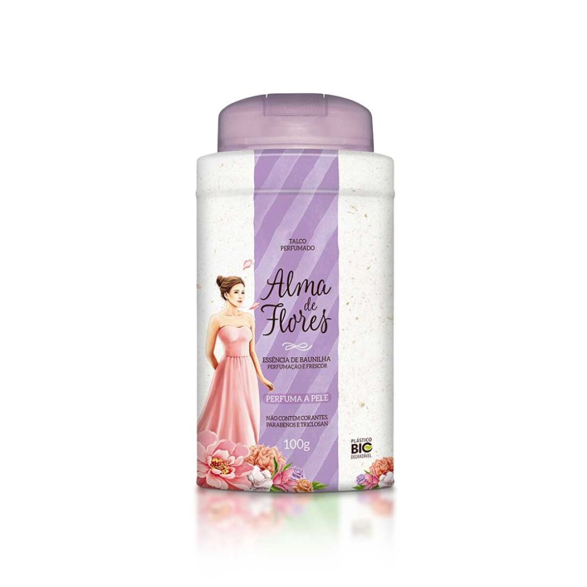 Talco Alma de Flores 100g. - Vainilla 