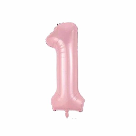 Globo rosado pastel 75 cm Número 1